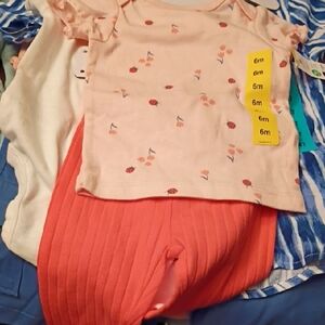 Carter's Peach Ladybug Baby Outfit